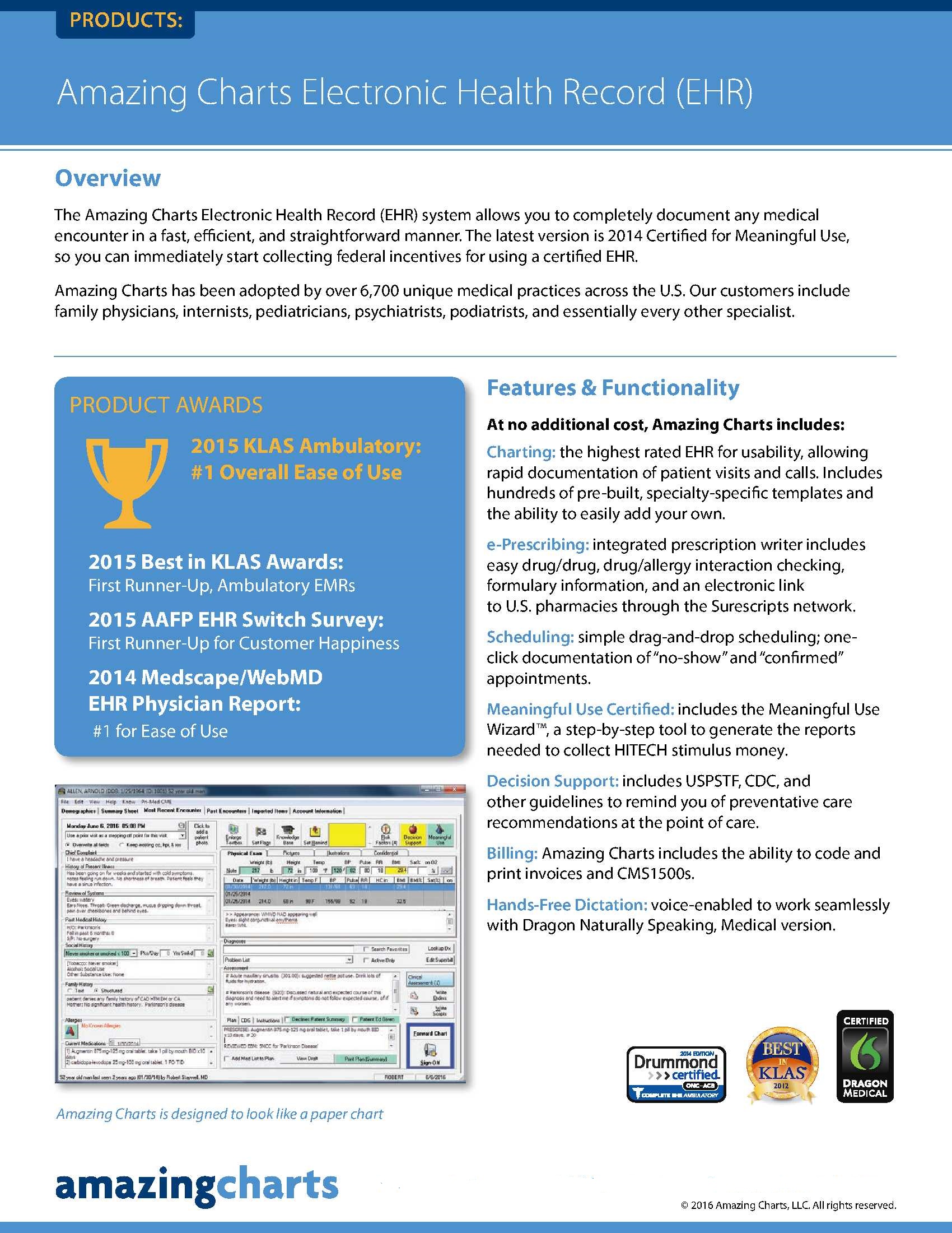 Amazing Charts EHR, electronic medical records, EMR software, EHR software, emr systems,e